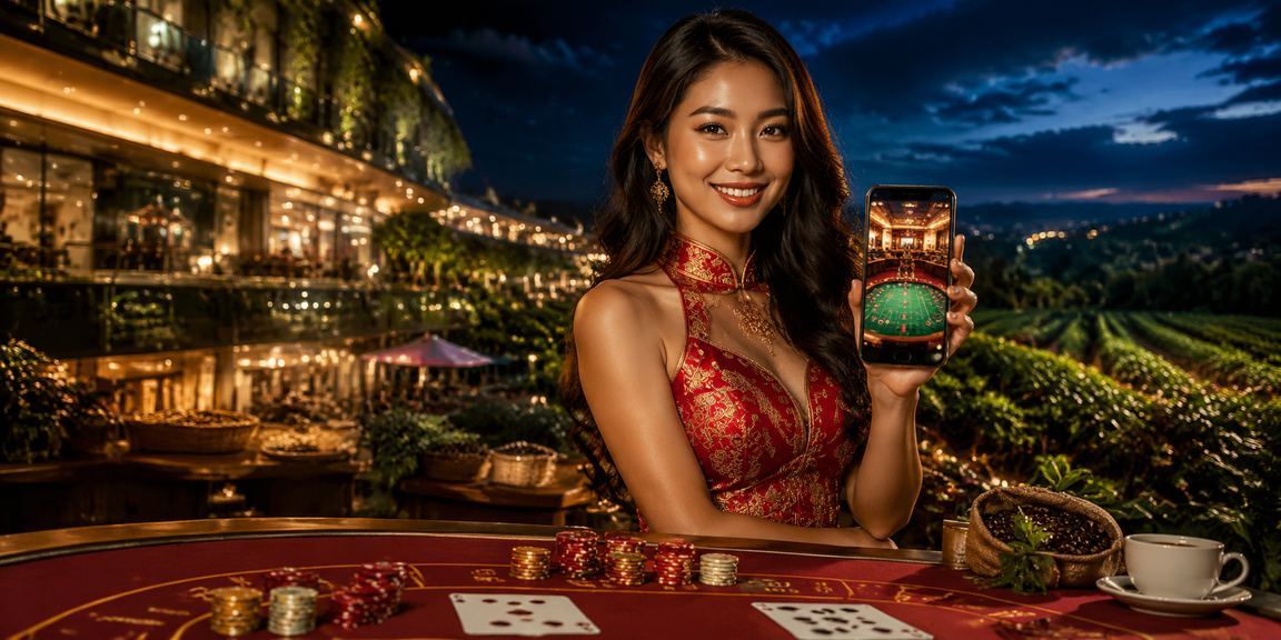 Bàn blackjack ban đêm tại Đà Nẵng với không khí casino sang trọng