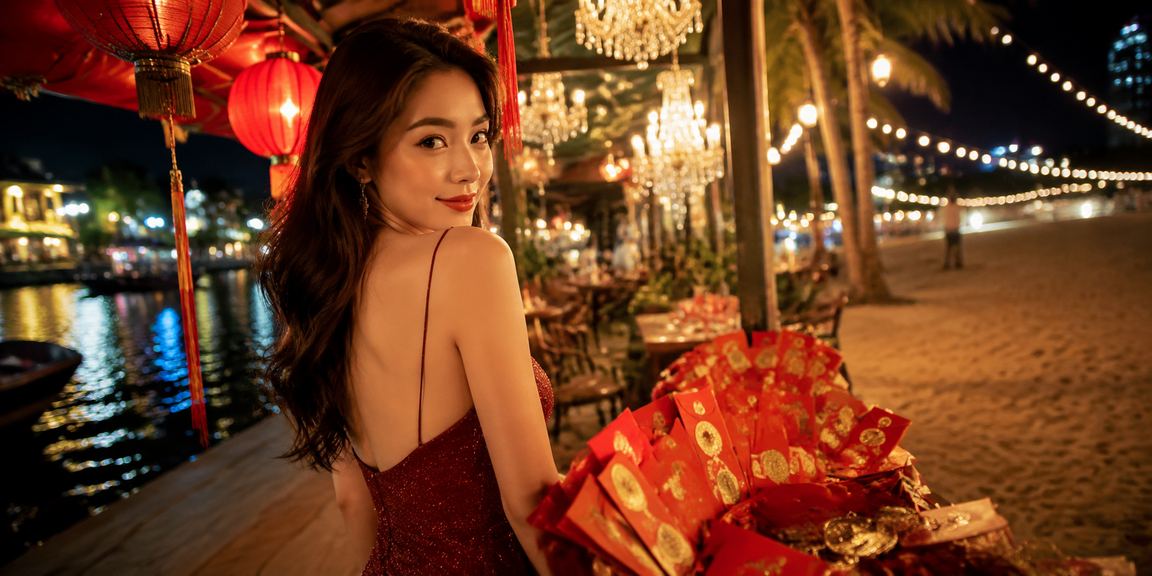 Người dùng tại Hội An nhận thưởng phong bì đỏ từ nền tảng cá cược bên ly cà phê